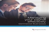 Managing your payroll effectively - Kingston Smith · businesses, outsourcing their payroll function is the most efficient solution. As a top 20 accounting and business advisory firm,