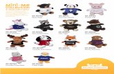 SSC MiniMe Product Sheet2020 v01 · 2020-01-27 · 6” Plush with T-shirts The Mini Me Collection o˜ers a selection of soft, plump and adorable animals. With a colorful t-shirt