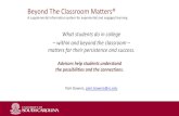 Beyond The Classroom Mattersآ® ... Beyond The Classroom Matters A supplemental information system for