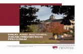 DRUG AND ALCOHOL ABUSE PREVENTION PROGRAM · 9/11/2019  · 3. Health risks associated with the abuse of alcohol or the use of illicit drugs 4. Drug and alcohol programs available