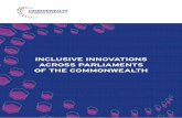 InclusIve InnovatIons across ParlIaments of the commonwealth · opportunity of those subject to collective decisions to participate in deliberation about the content of that decision.
