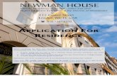 NEWMAN HOUSE€¦ · Web viewNewman House is far more than just another hall of residence. In many ways we are more demanding of the students who live here. In order for Newman House