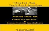 Klariti.com Technical Writing Tests€¦  · Web viewUML A Unified Modeling Language B User Modeling Language C Unstructured Modeling Language 4 API A Application Programming Information