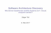 Software Architecture Discoveryubicomp/... · Komplexität von Softwarearchitekturen, Stile und Strategien. PhD thesis, Universität Hamburg, Von-Melle-Park 3, 20146 Hamburg, 2008.