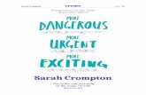 Sarah Crompton - Arts Council England...consciousness remembrance, accompanied by experimental, pulsing sound; the effect is both wondrous and disconcerting, like being whirred round