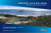 HOTEL SALES 2018 - Tourism Investment · Property Group all made further acquisitions. •Development sales were prominent throughout 2018 with notable transactions including the