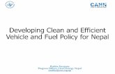Developing Clean and Efficient Vehicle and Fuel Policy for ...€¦ · • 49 micrograms per cubic meter (µg/m3) (NHRC, 2013) •In contrast: • Ambient air quality standards: •