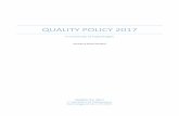 QUALITY POLICY 2017/media/en/aboutitu/organisation-facts... · 2017-03-27 · 2017‐03‐21 2 v6 Preamble of the Quality Policy Summary The Quality Policy defines Quality Standards