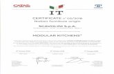 Scavolini€¦ · SCAVOLINI Via Risara 60/70 - 74/78 - Montelabbate (PW) - 61025 IT We hereby certify that the product/ the product family. MODULAR KITCHENS* meets the requirements
