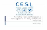 Providing Science Professional Development for Early Childhood … · 2017-05-17 · Choosing activities using Early Childhood Hands-On Science, Marvelous Exploration through Science