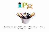Language Arts and Poetry Titles Fall 2016...'English Dictionary THE PROFESSIONAL WRITING GUIDE nikki giovanni WRITE POETRY AND CET IT PUBLISHED Poetry Writing THE WORKS I WANDERED