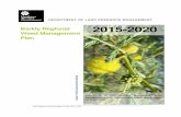 Barkly Regional Weed Management Plan 2015-2020 · Principles of Weed Management The Plan incorporates the Northern Territory Weeds Management Strategy principles. These include: 1.