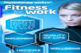 Physiotherapy works Fitness for work · to work-related MSDs Working days lost due to work-related MSDs = 9.5 million Working days lost due to work-related stress = 9.9 million. W