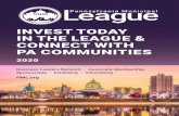 INVEST TODAY IN THE LEAGUE & CONNECT WITH PA … · 2020-08-03 · PA Training Hub for Municipal Learning (PATH), PA Municipal Administration Training Center (PAMATC) ... specialized