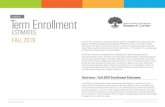 Term Enrollment - National Student Clearinghouse Research ... · FALL 2019 Current Term Enrollment Estimates Report Series is published every December and May by the National Student