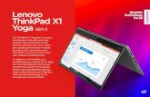 ThinkPad X1 Yoga Gen 5 - Lenovo · 2020-04-30 · Yoga GEN 5 The ThinkPad X1 Yoga Gen 5 remains the ultra-slim, ultra-light, and ultra-powerful device that users on the go know and