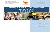 HOLIS PARENT AND STUDENT HANDBOOK 0215-2016houseoflang.com/Upload/ParentHandbook2015.pdf · 0215-2016 . HOLIS Parent /Student Handbook [1] Contents Section 1 Page 5. Welcome Vision