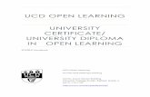 UCD OPEN LEARNING UNIVERSITY CERTIFICATE/ UNIVERSITY DIPLOMA … Learning Handbook.pdf · 2017-09-12 · University Certificate/ University Diploma in Open Learning Handbook 10 RPL: