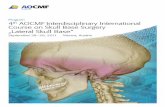 Program 4th AOCMF Interdisciplinary International …...of lateral skull-base surgery by sharing their experience, principles and philosophy. This course will offer invaluable and