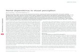 Serial dependence in visual perception - Freewexler.free.fr/library/files/fischer (2014) serial dependence in visual... · Serial dependence without prior motor responses or recall