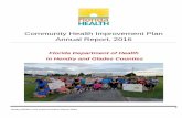 Community Health Improvement Plan Annual Report, 2016...Health Planning Council of Southwest Florida and Community Volunteers . 3 ... one community partner and one from the health