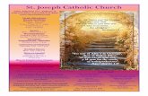 St. Joseph Catholic Church€¦ · Mrs. Edna Pasillas Office Administrator Faith Formation Office Oficina de Formación de Fe 630‐832‐5514 Mr. Carlos Roman, DRE Email: stjoescff@catholic.org