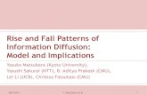 Rise and Fall Patterns of Information Diffusion: Model and ...yasuko/PUBLICATIONS/...Rise and fall patterns in social media Twitter (# of hashtags per hour) Google trend (# of queries
