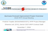 Hurricane Forecast Improvement Project Overvie€¦ · 10 1. Reduce forecast guidance errors, including during RI, by 50% from 2017 2. Produce 7-day forecast guidance as good as the