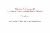 Software Architecture III Leveraging Nature to Build Better Systems · 2010-01-26 · Why Nature? Nature Computes Tiles Tile Software Conclusions A Bit of History Adleman’s research