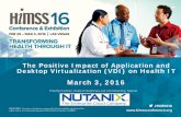 The Positive Impact of Application and Desktop …...The Positive Impact of Application and Desktop Virtualization (VDI) on Health IT March 3, 2016 Preethy Padman, Head of Healthcare