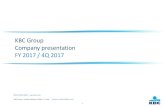KBC Group Company presentation FY 2017 / 4Q 2017...KBC Group Company presentation FY 2017 / 4Q 2017. KBC Group - Investor Relations Office – E-mail: ... o a final dividend of 2 EUR