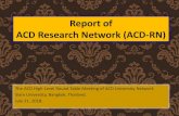 Report of ACD Research Network (ACD-RN) - Siam Universitysustainability.siam.edu/images/pdf/Report-of-ACD-RN-2018.pdf · “Sustainable University, Sustainable District: Siam University