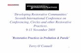 ‘Developing Restorative Communities’ Seventh International ...connell_2005.pdf · AFFECTIVE INTERACTION INCIDENT: Client fails to comply with conditions. Probation Officer to