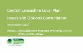 entral Lancashire Local Plan Issues and Options onsultation · EXISTING USE Safeguarded Land SITE AREA 11.57 PROPOSAL Housing PAGE NUMBER 5 . SHELAA REFERENCE 19C265x CALL FOR SITES