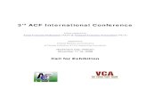 3rd ACF International Conferencekanakubo/acf/3ic/exhibition.pdfThe 3rd ACF International Conferencewill be held at the Rex Hotel, Hochiminh City, Vietnam from November. 11th to 12th,