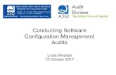 Conducting Software Configuration Management Auditsrube.asq.org/audit/2017/10/auditing/conducting... · Physical Configuration Audit (PCA) A PCA is conducted to verify that: •Each