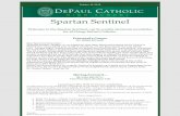 Moving Forward - DePaul Catholic High School · Spartan Sentinel Welcome to the Spartan Sentinel, our bi-weekly electronic newsletter for all things DePaul Catholic. Principal's Corner
