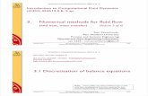 3. Numerical methods for fluid flowusers.abo.fi/rzevenho/iCFD19-RZ3.pdfIntroductionto ComputationalFluid Dynamics 424512 E #3 -rz oktober 2019 ÅboAkademiUniv-Chemical Engineering