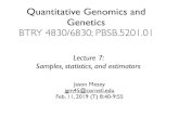 Quantitative Genomics and Geneticsmezeylab.cb.bscb.cornell.edu/labmembers/documents/class... · 2020-02-12 · Homework 2 (version 1 - posted February 7) Assigned February 7; Due