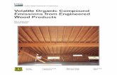 Volatile Organic Compound Emissions from Engineered Wood ... · ated for volatile organic chemicals using methods developed for interior bonded wood products. Although formaldehyde