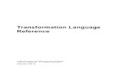 PowerCenter Transformation Language Reference · PowerCenter Transformation Language Reference PowerCenter Transformation Language Reference
