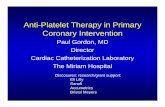 Anti-Platelet Therapy in Primary Coronary Intervention Therapy-Paul Gordon.pdf · Poor metabolizers with acute coronary syndrome or undergoing percutaneous coronary intervention treated
