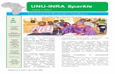 UNU-INRA Sparkle · 2019-03-29 · Sparkle Vol. 6, Issue 2. April-June, 2018 Enhancing Capacities for UNU-INRA Holds Validation Workshop UNU-INRA, in collaboration with the West Africa