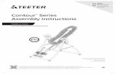ContourTM Series Assembly Instructions - teeter-ua.com€¦ · review the Getting Started DVD prior to using your new Teeter Inversion Table. Teeter Decompression Devices are multiple