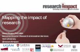 Mapping the impact of research - Mount Allison University · 2015-04-23 · Mapping the impact of research David Phipps, PhD, MBA . Executive Director, Research & Innovation Services