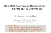 CSC 252: Computer Organization Spring 2018: Lecture 26€¦ · Carnegie Mellon Announcement •Programming assignment 6 is due on 11:59pm, Monday, April 30. •Programming assignment