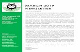 MARCH 2019 NEWSLETTER · 1 MARCH 2019 NEWSLETTER sharing of daily facts and inquiry questions. We had over 40 students Tom Longboat JPS 37 Crow Trail researching all of the heritage