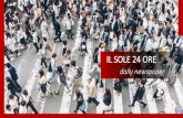 IL SOLE 24 ORE...(Source: «Digital News Report 2018» realized by the Reuters Institute for the Study of Journalism). The readers recognize Il Sole 24 Ore as a complete, very reliable