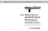 Nortec AIRFOG Series - Condair · Nortec AFE Nozzle systems use compressed subsonic air flows and water to create a fine mist that is sprayed directly into a space. The packaged products
