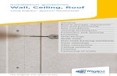 Installation guidelines Wall, Ceiling, Roof · 1.1 Overview of Rigidur® gypsum fibreboards for wall, ceiling and roof structures Board thickness Format (width x length) Properties